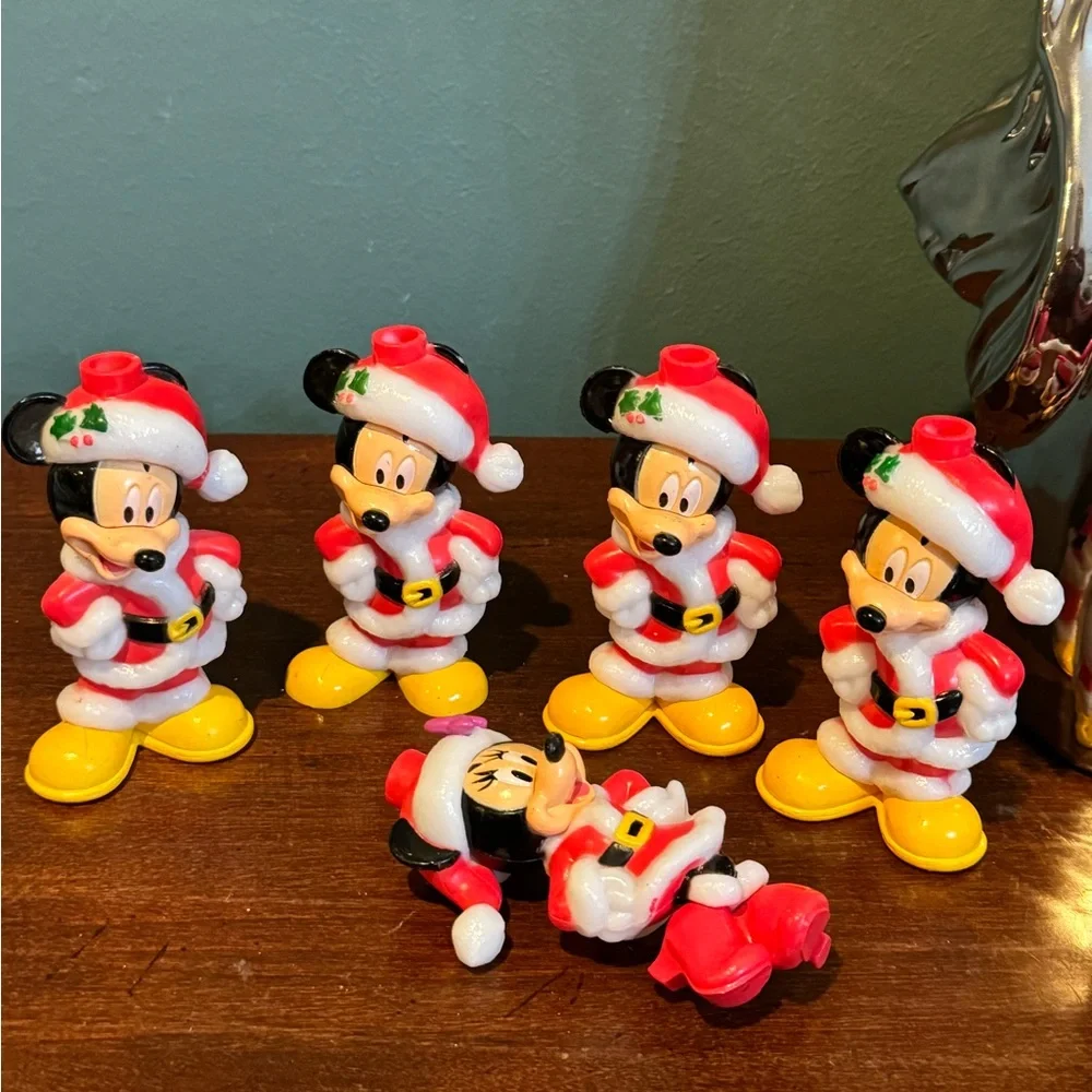 Kurt Adler Mickey and Minnie Mouse Christmas Light Covers - Set of 5
